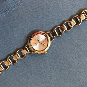 Anne Klein Silver and Gold chain watch
